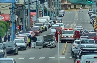 Colisión vehicular con dos menores lesionados