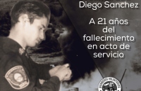 A 21 años de la Explosión de Ingeniaría Guerra donde pierde la vida, el Bombero Diego Sánchez 