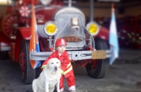 Nos visito una pequeña gran bombero