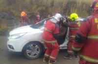 14:42 Se recibe aviso de una colisión vial en Av. Perito Moreno a la altura de la Planta Orion