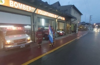 Toque de sirena por el Dia del Bombero Voluntario