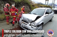 TRIPLE COLISIÓN CON VARIOS LESIONADOS