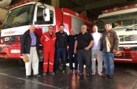 Visita de representantes de las firmas ROSENBAUER INT. A.G. y  ARD S.A.