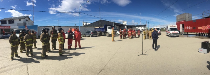 Imágenes del Curso en el Centro de Entrenamiento Móvil de Incendio Nov. 2016