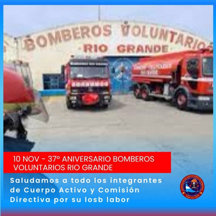 37 ANIVERSARIO DE LOS BOMBEROS VOLUNTARIOS DE RIO GRANDE