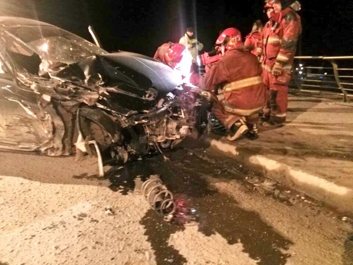 Colisión de tránsito en Yaganes y Prefectura Naval Argentina 