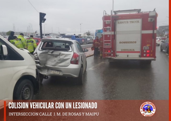 COLISION VEHICULAR CON UN LESIONADO