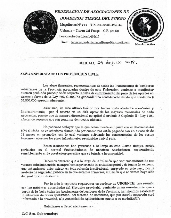 DELICADA SITUACIÓN DE LOS CUARTELES DE BOMBEROS VOLUNTARIOS PROVINCIALES