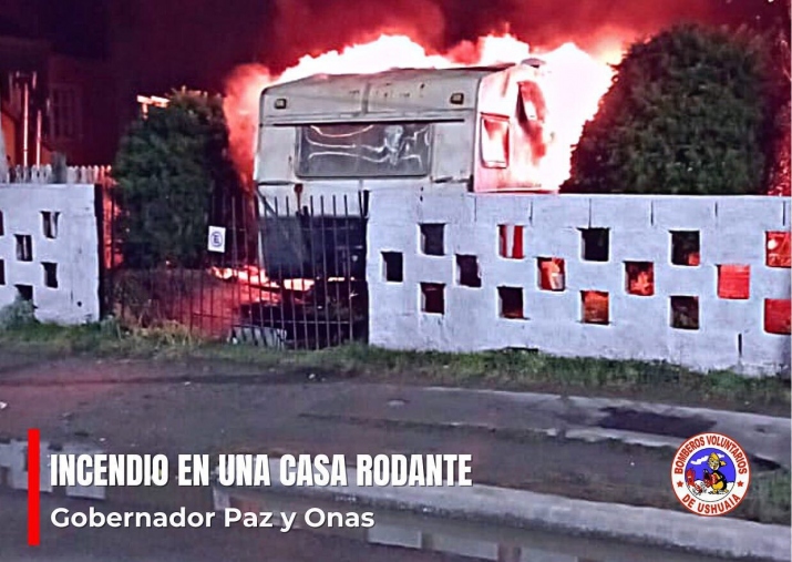 INCENDIO EN UNA CASA RODANTE