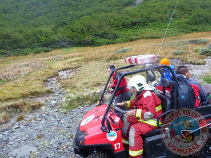 Preparativos salida Rescate con la Comisión de Auxilio de Ushuaia 