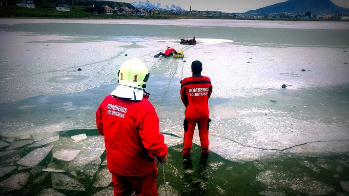 Rescate en aguas gélida