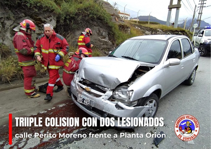 TRIPLE COLISIÓN CON VARIOS LESIONADOS