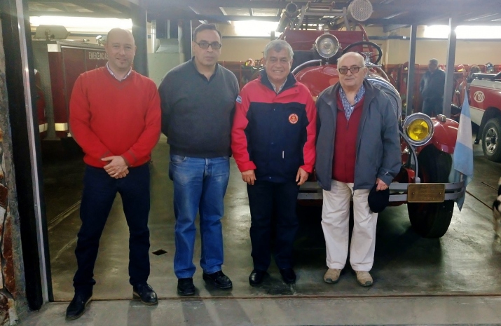 Visita del Presidente del Consejo Nacional de Bomberos, Dn. Carlos Alfonso, a nuestra institución. 